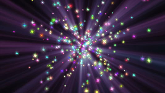 恒星颗粒彩色爆炸射线视频的预览图