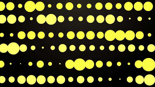 黄色眨眼圈抽象动画视频的预览图