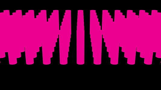 粉红色日亮圆柱旋转动画视频的预览图