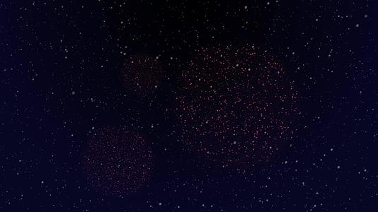 红色烟花派对在天空中爆炸视频的预览图