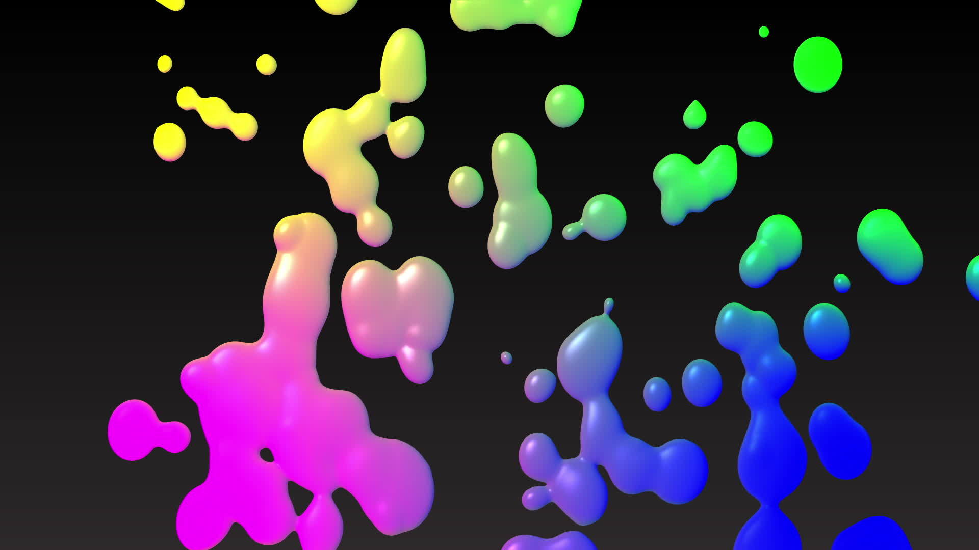 深色背景上的彩色液体视频的预览图