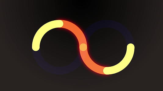 橙色环环动画视频的预览图