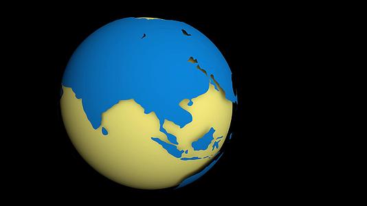 抽象的全球地球图像美国国家航视频的预览图