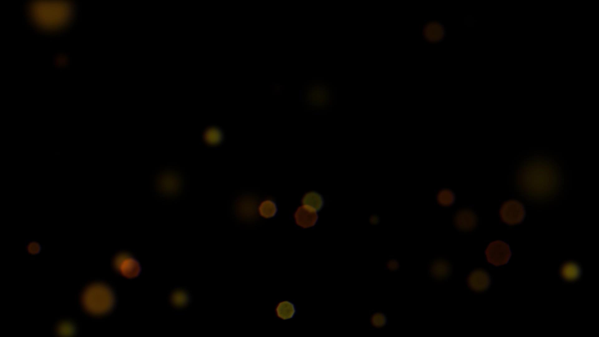黑色背景上的焦距几何形状粒子在黑色背景上闪烁视频的预览图
