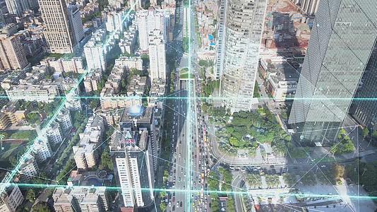 广州城市发展未来科技光线粒子视频的预览图