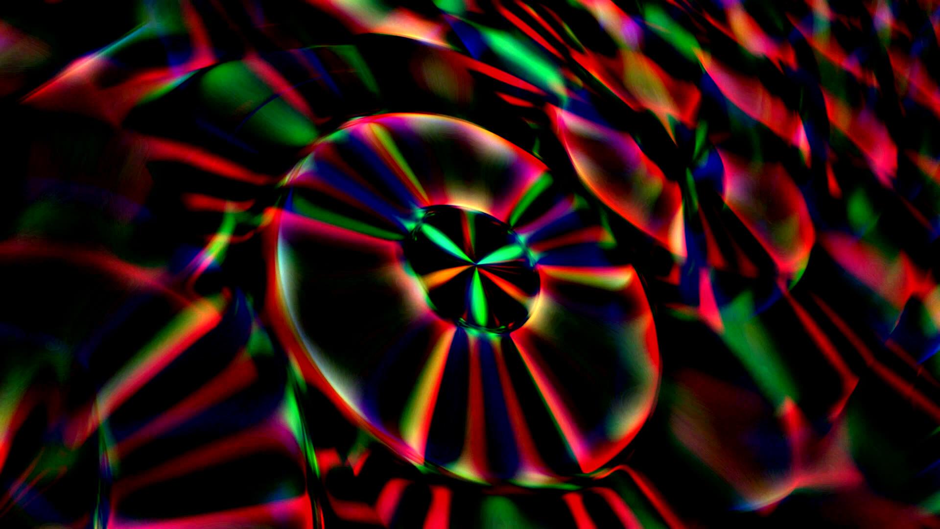 抽象的黑暗背景与旋转的红色磁盘视频的预览图