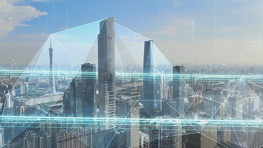 5G城市发展未来科技光线粒子视频的预览图