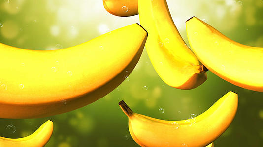 香蕉背景素材视频的预览图