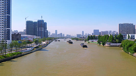 4K京杭大运河城市段延时视频的预览图