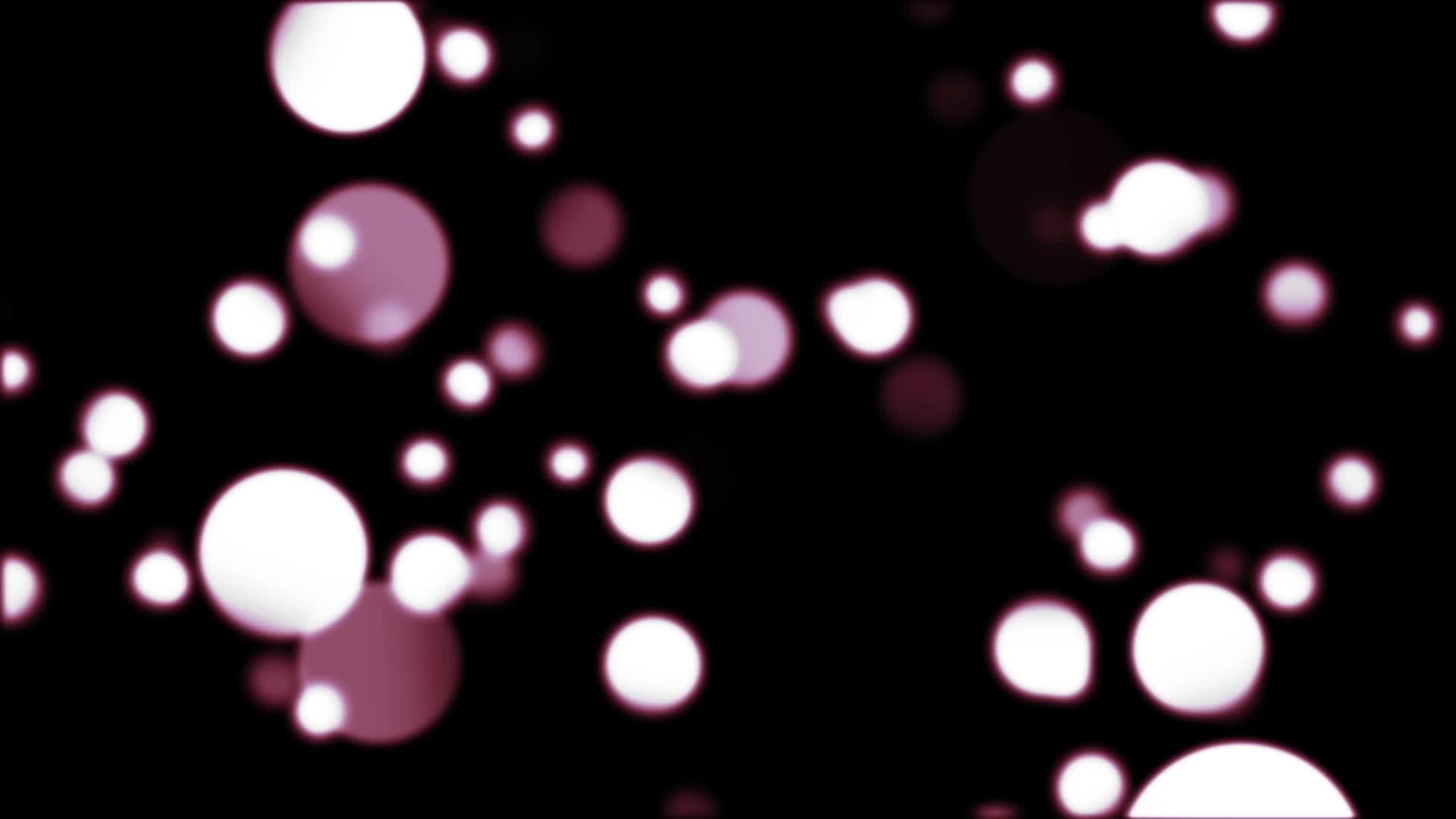 大量的非焦点紫色球旋转hd视频的预览图