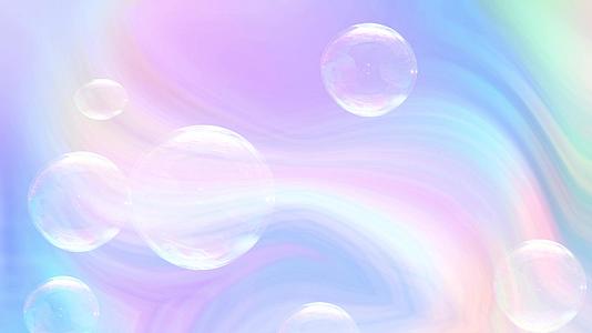 抽象彩虹背景与快速肥皂泡视频的预览图