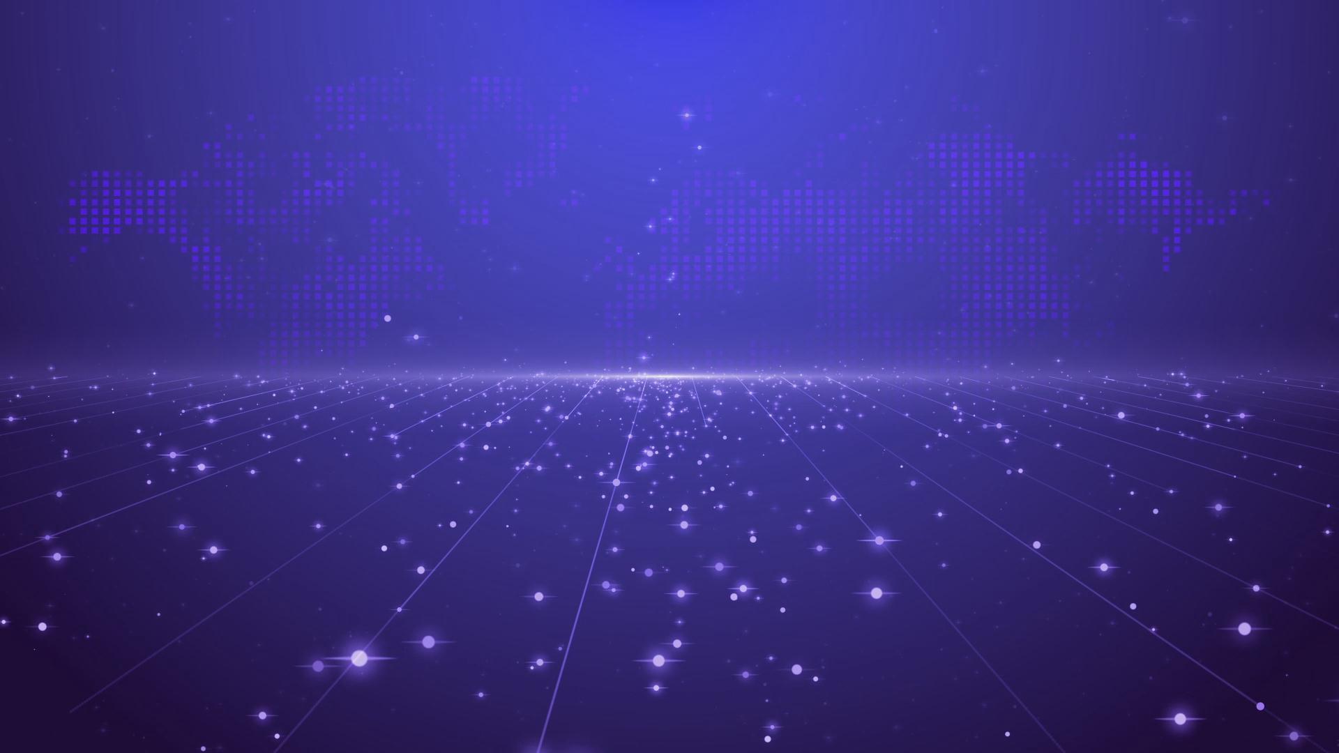 粒子空间线条背景视频的预览图