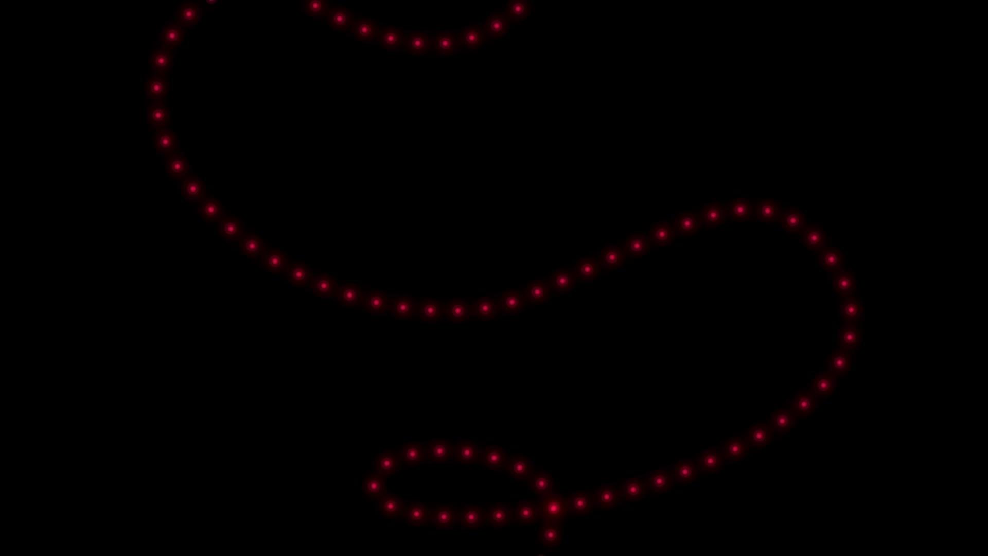 Hd1920x1080黑色背景红灯动画视频的预览图