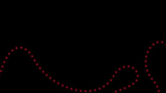 以红色hd运动动画显示在黑色背景灯上视频的预览图