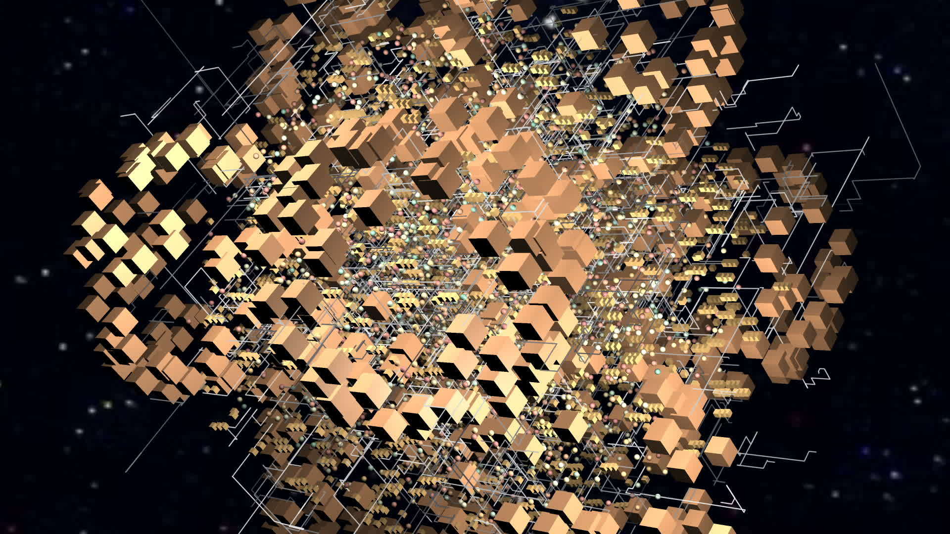 立方体形状动画的抽象视频的预览图