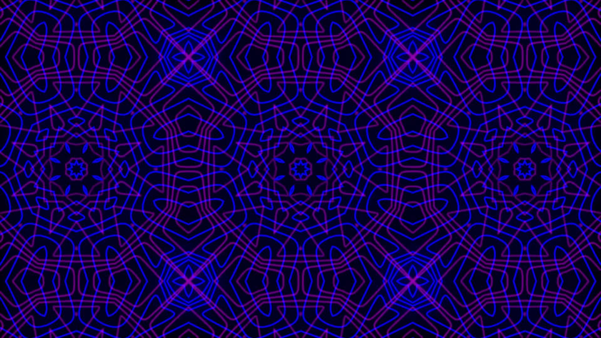抽象的千兆字节镜序列动作图形动画与多色线图形视频的预览图