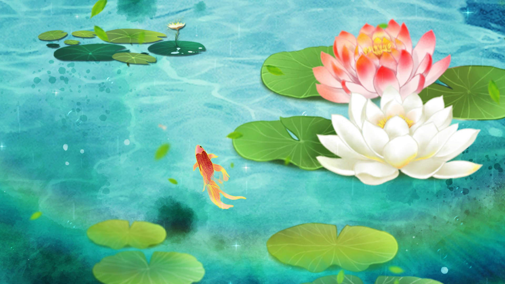 夏至4K24节气背景材料视频的预览图