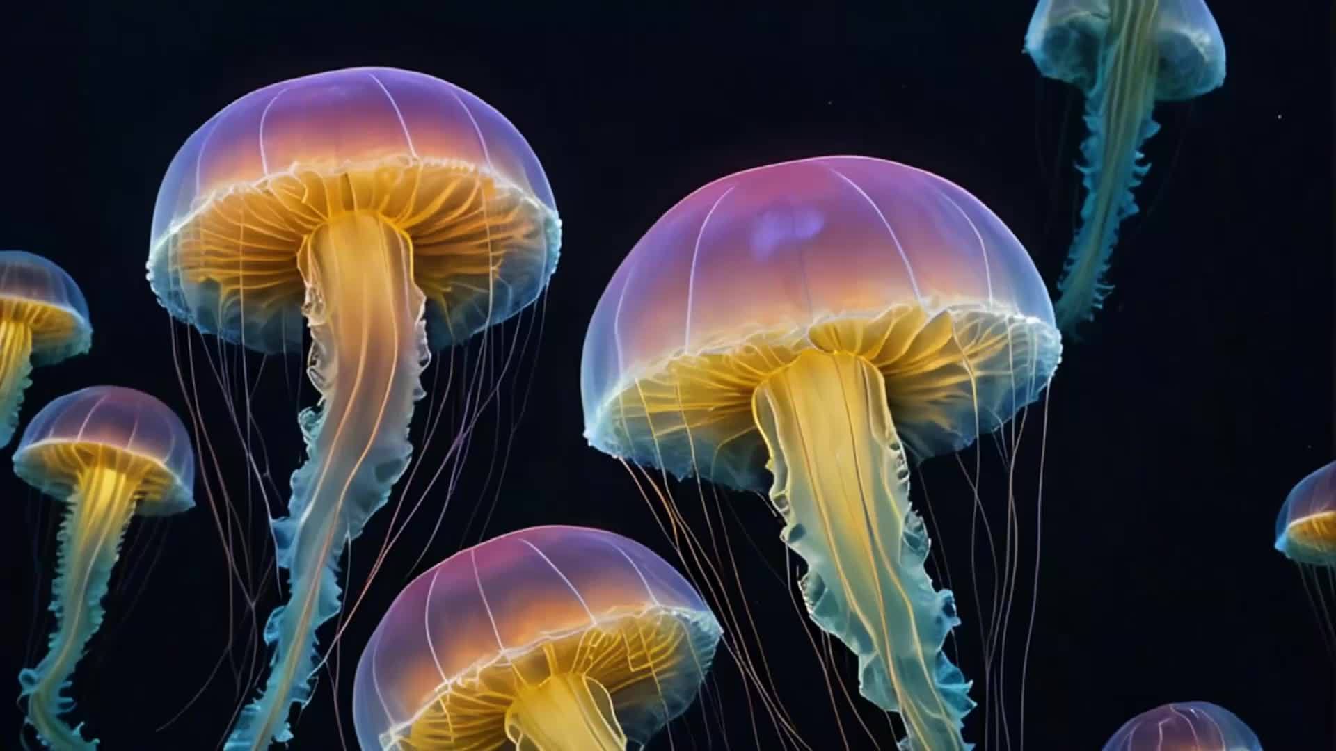 水下的水母视频的预览图