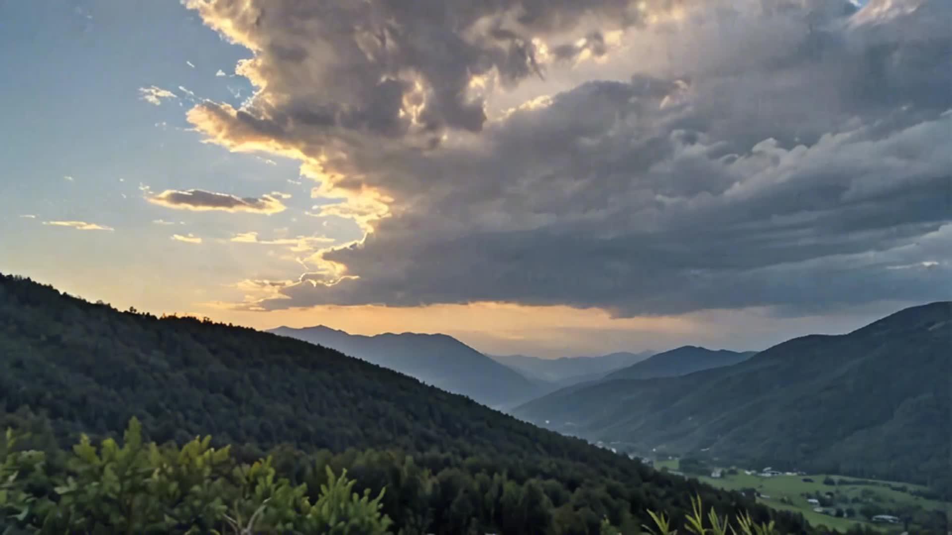 自然风光在日出山中视频的预览图
