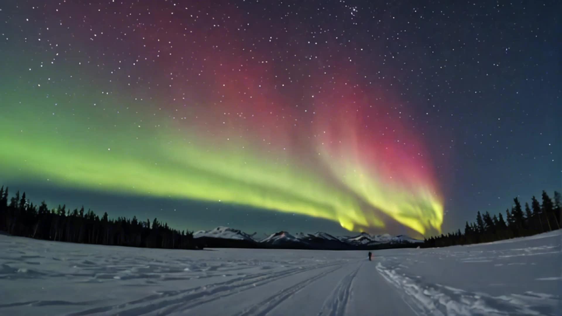 极地风光震撼旅游场景视频的预览图