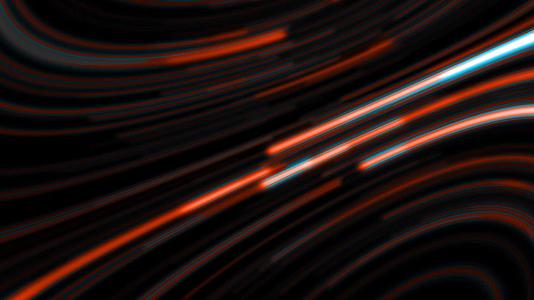 超级跳跃效果星系霓虹灯在运动中发光抽象定向霓虹线视频的预览图