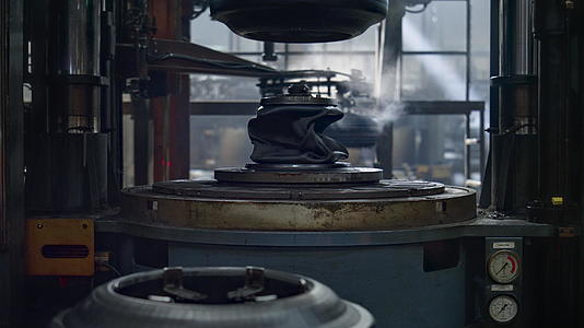 汽车轮胎仓库机在工厂生产新橡胶视频的预览图