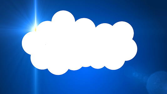 云彩动画蓝色背景视频的预览图