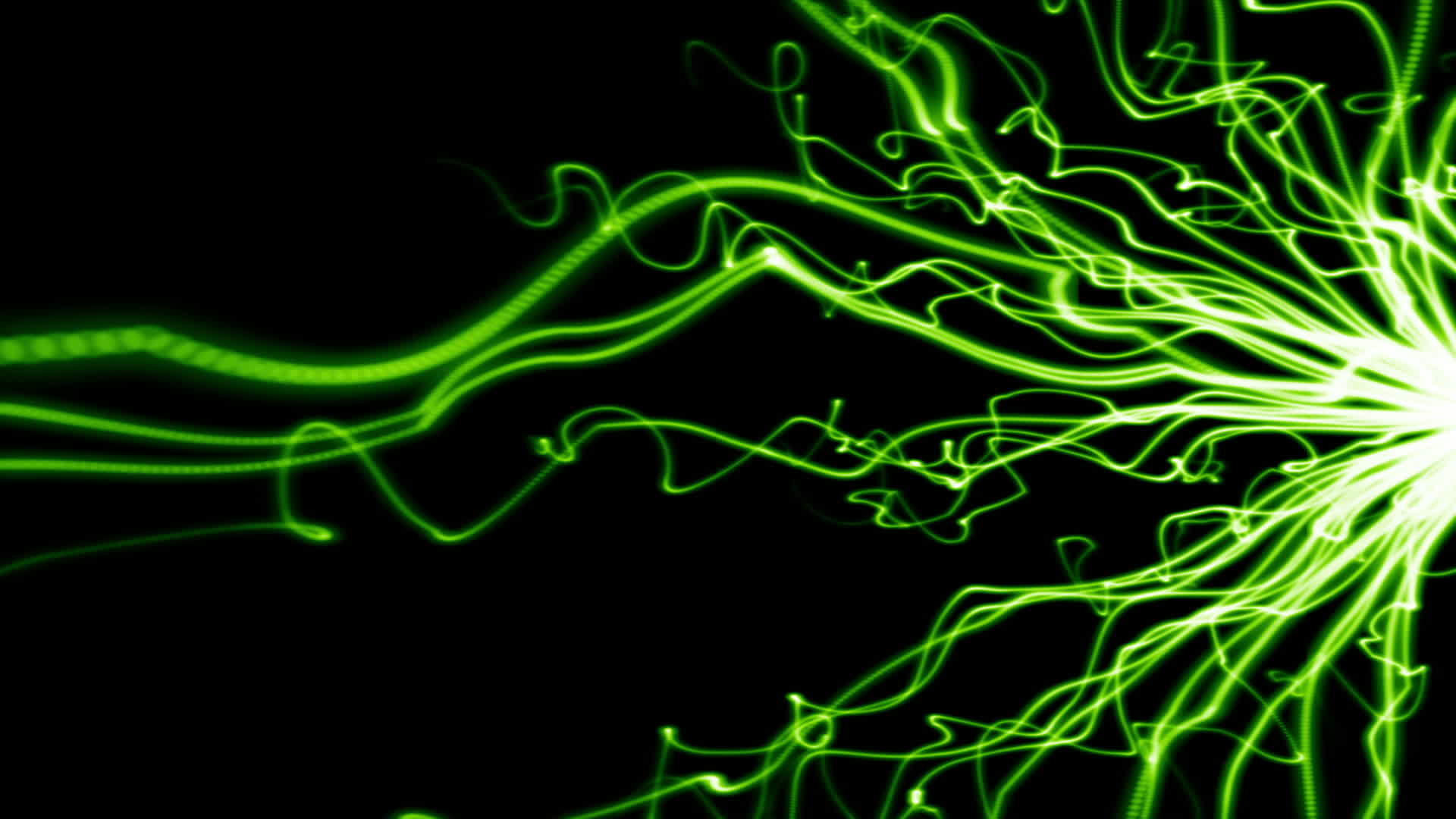 绿色触角的抽象视频的预览图