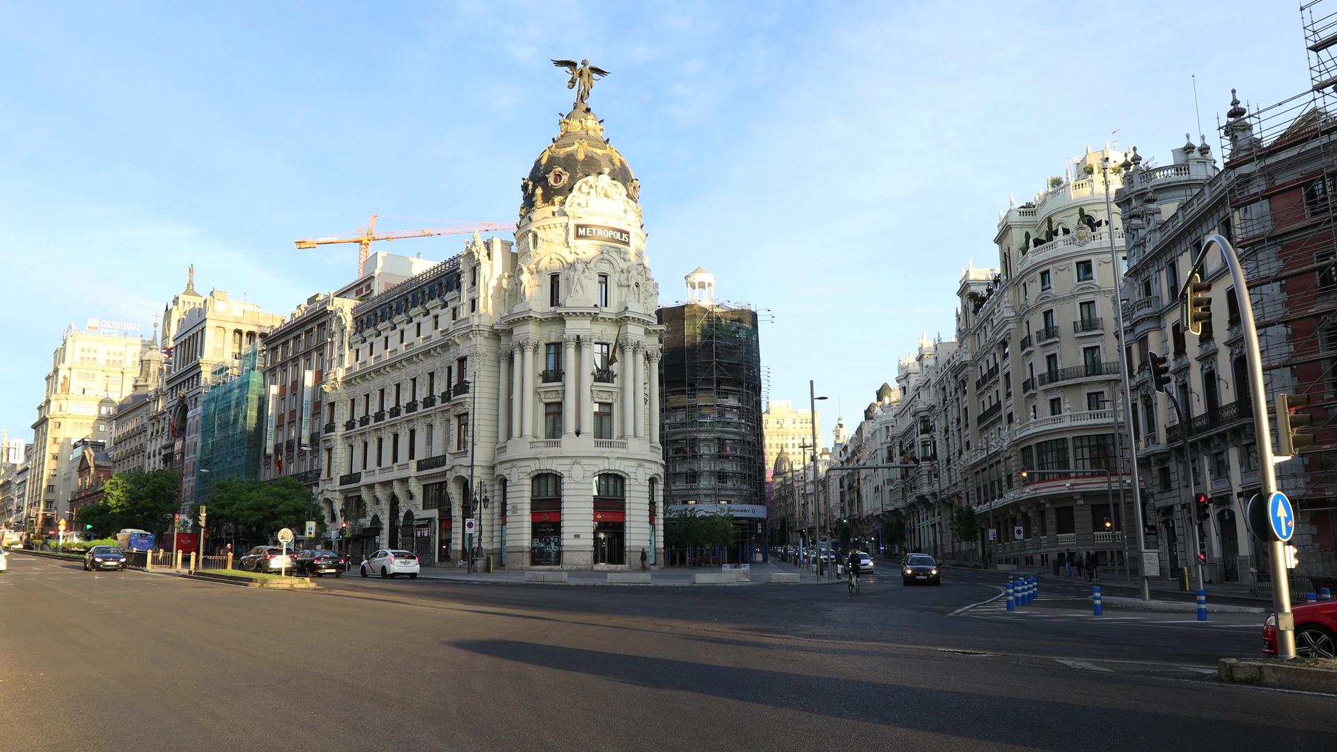 西班牙马德里城市街道合集视频的预览图