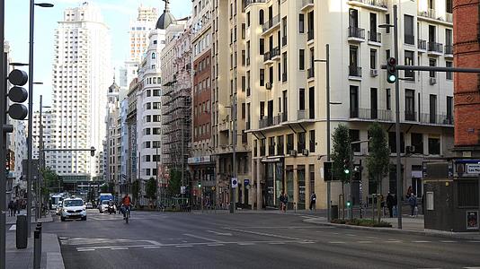 西班牙马德里格兰大道商业街合集视频的预览图