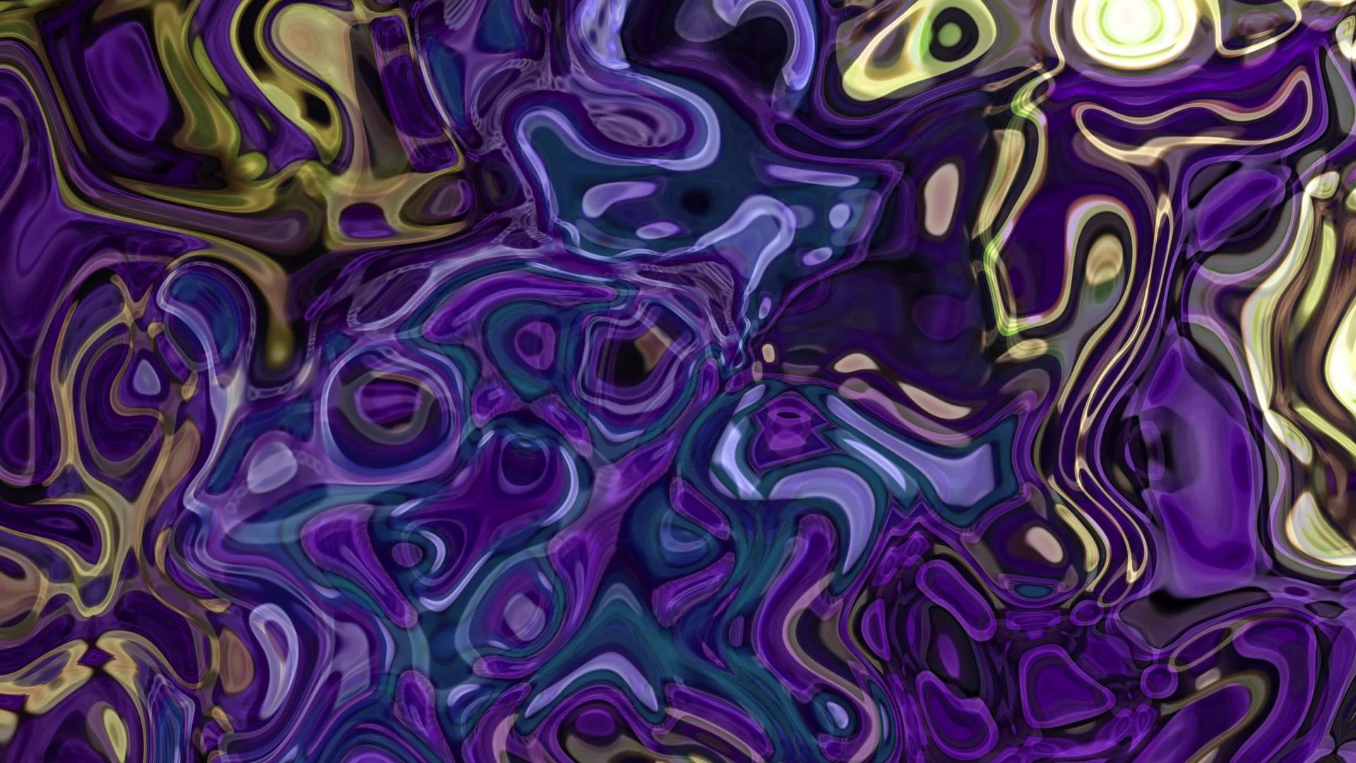 抽象的紫色背景有泡沫和波浪视频的预览图