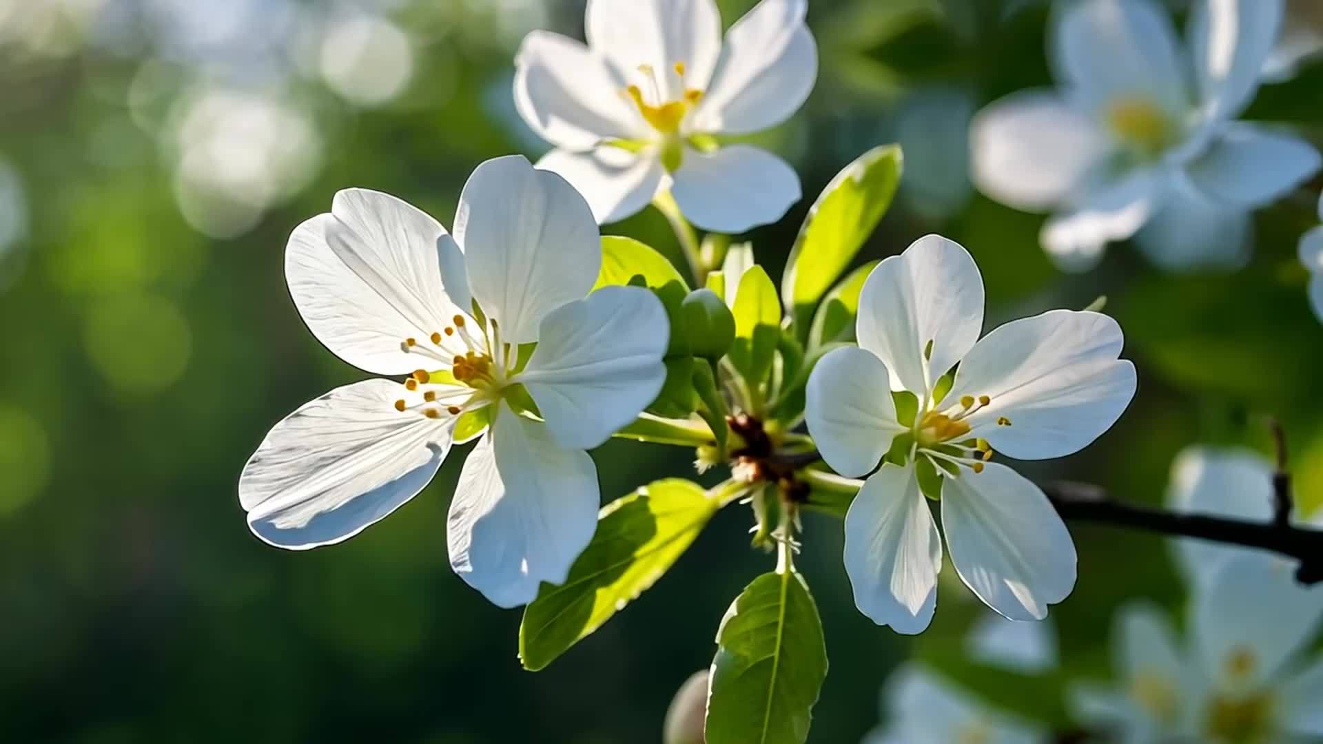 春天的高清立春花开花开视频的预览图