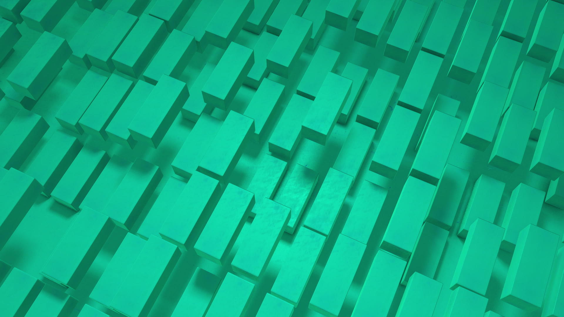明亮的薄荷绿松石立方体无缝轮廓背景D非常适合动画移动视频的预览图