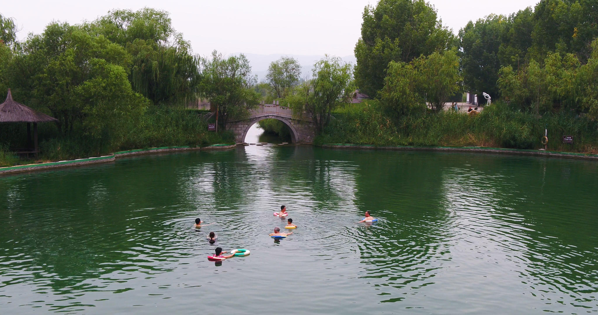 渭南市合阳处女泉景区4K航拍视频的预览图