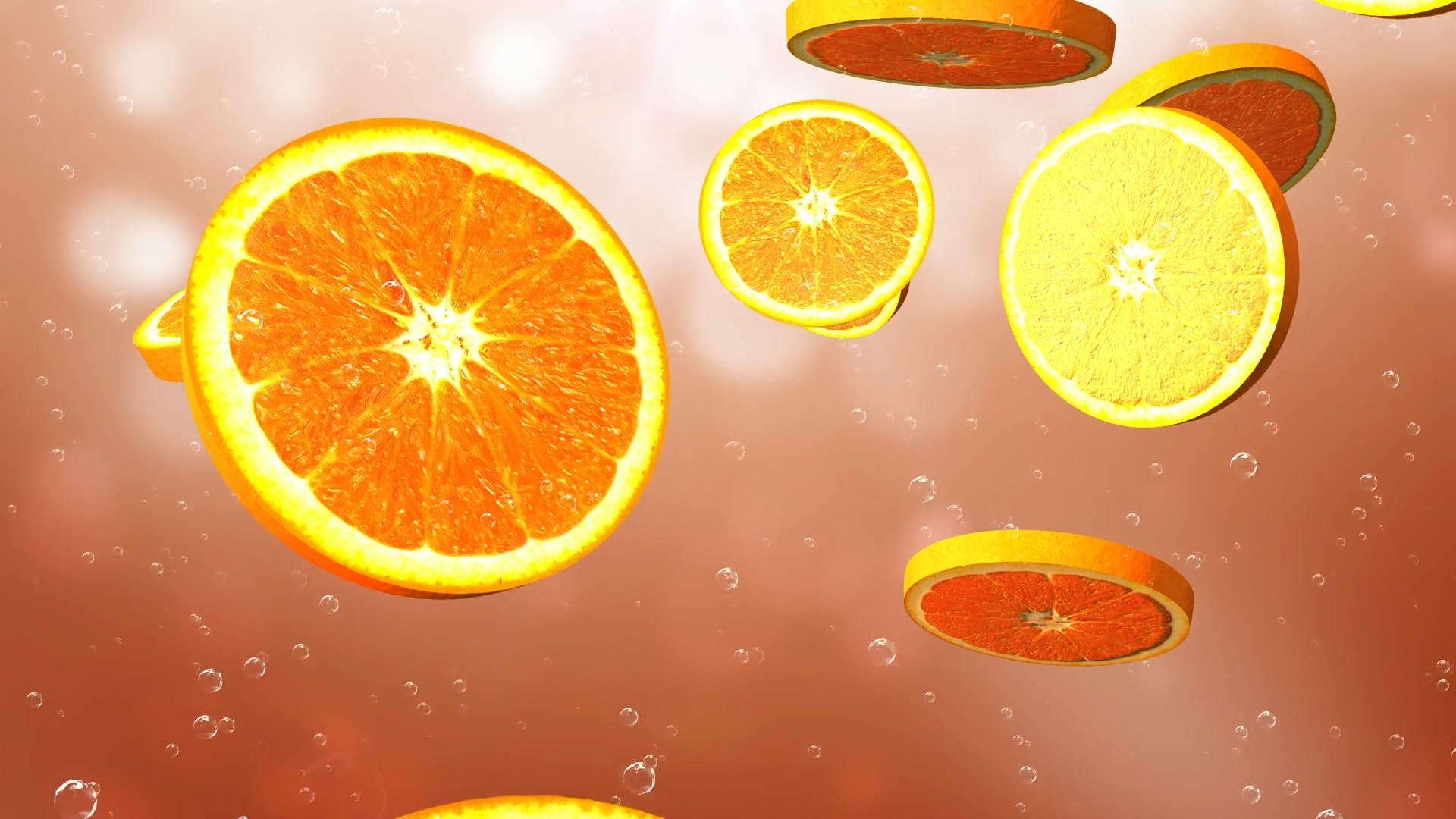 橙子背景视频素材视频的预览图
