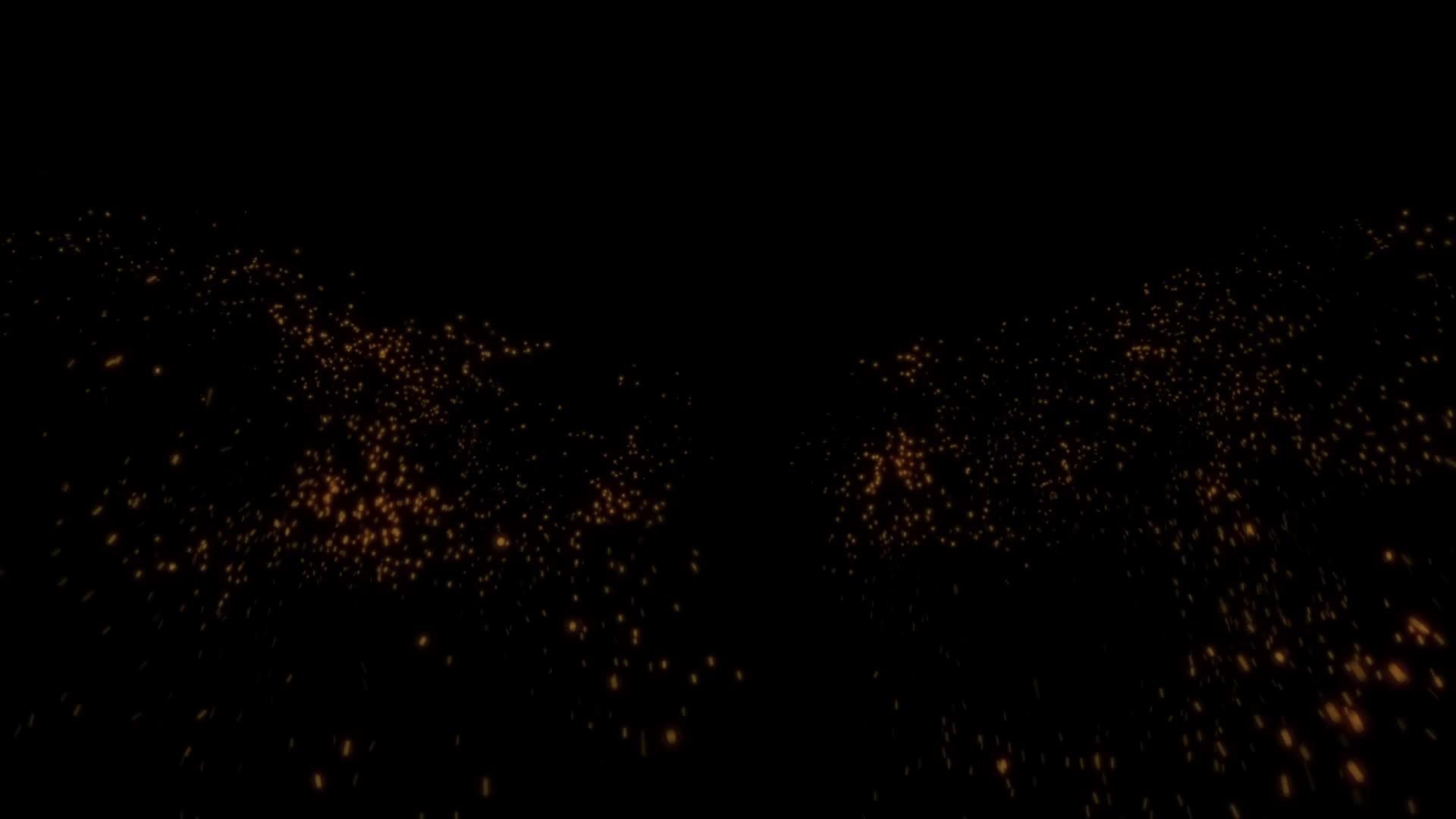 以散落在黑色底部的橙色粉尘的形式视频的预览图