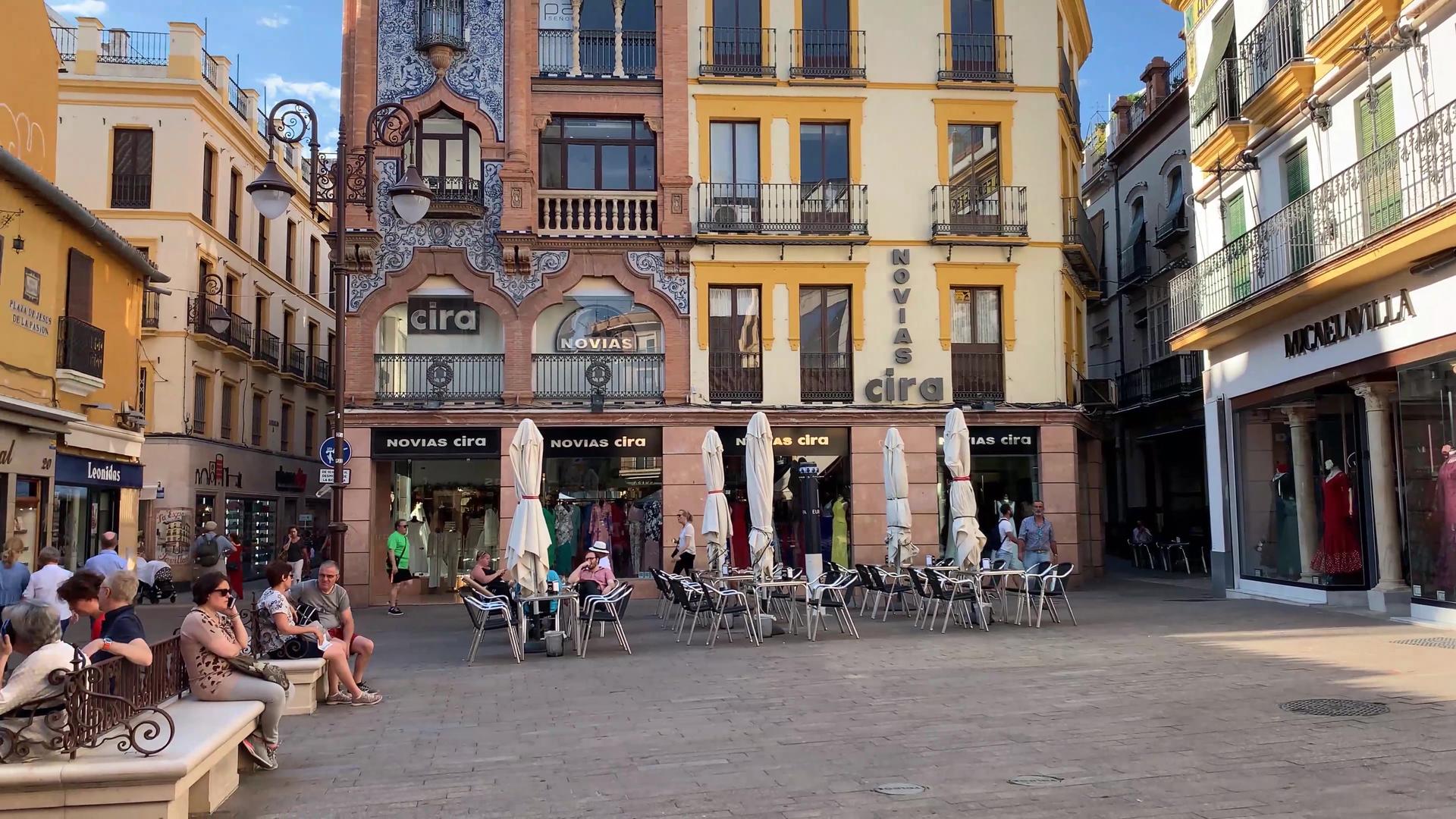 西班牙塞维利亚街景视频合集视频的预览图