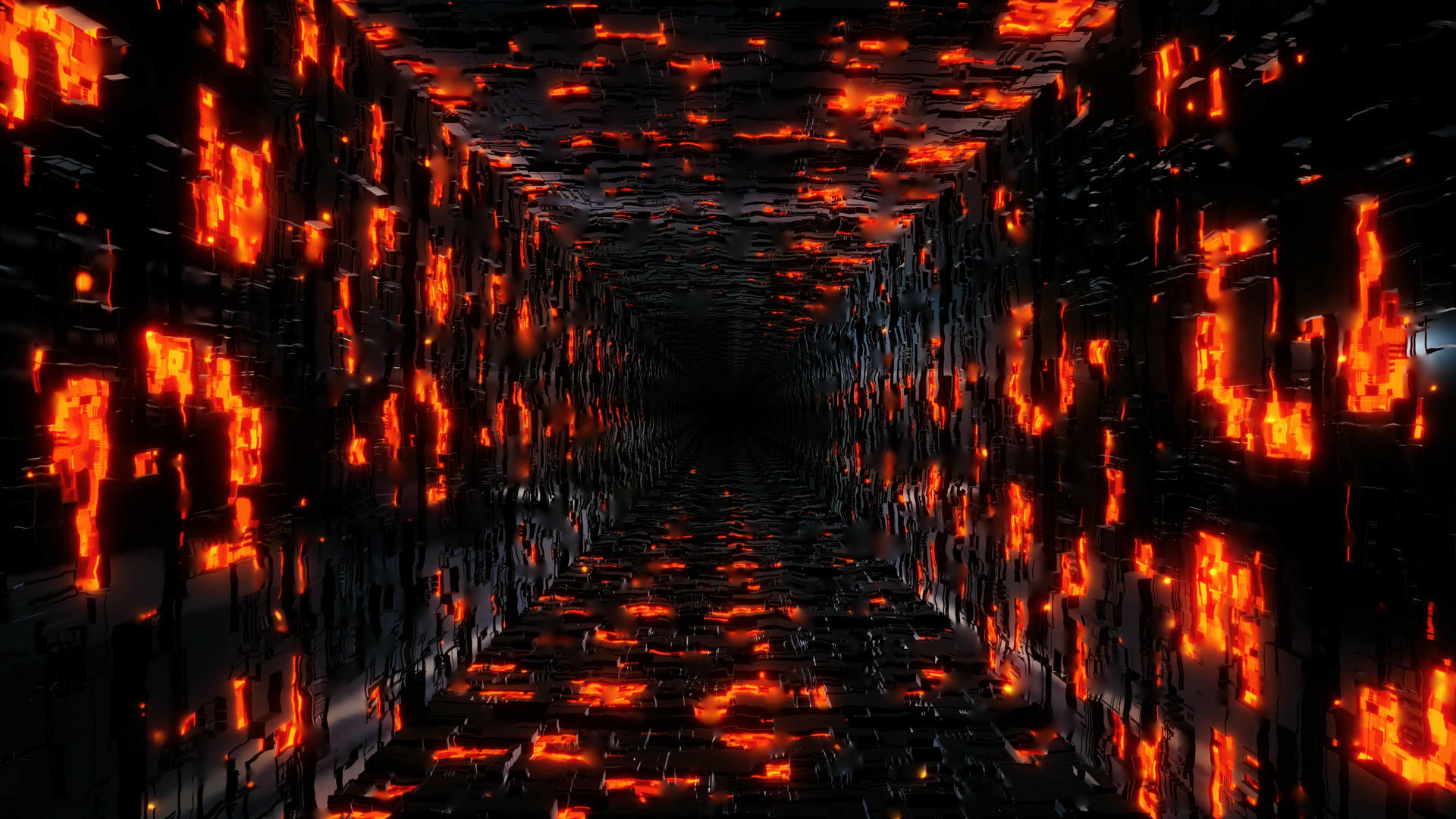 4K三维火焰隧道背景视频的预览图
