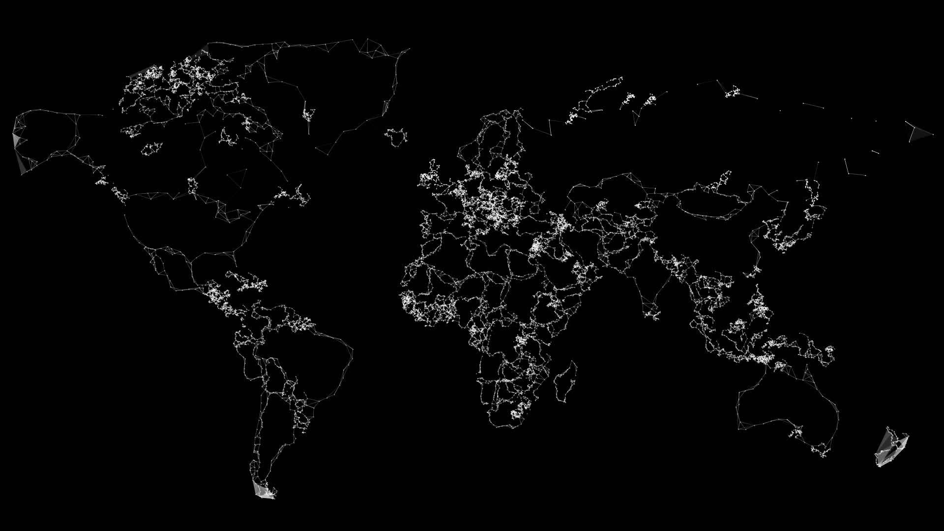 世界地图粒组成的世界地图hd视频的预览图