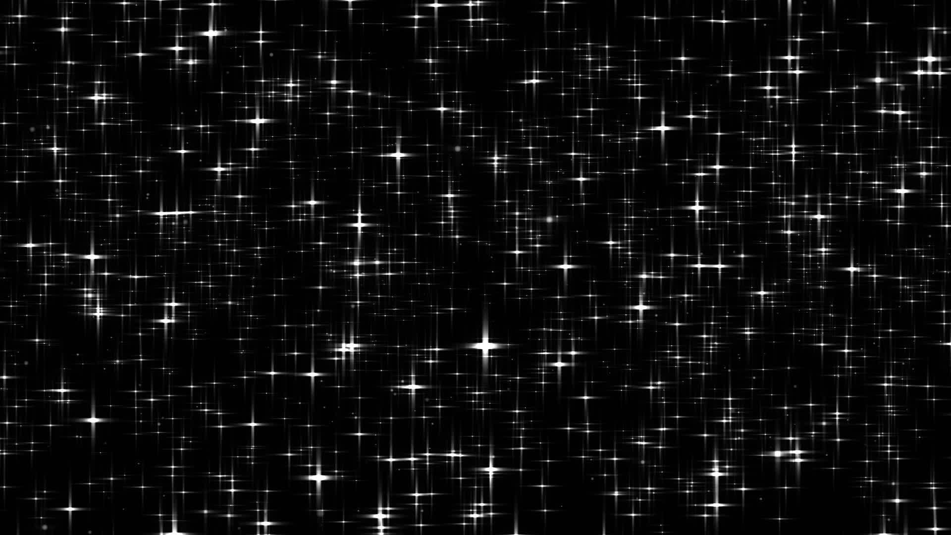 明亮的星星像雪一样落下视频的预览图