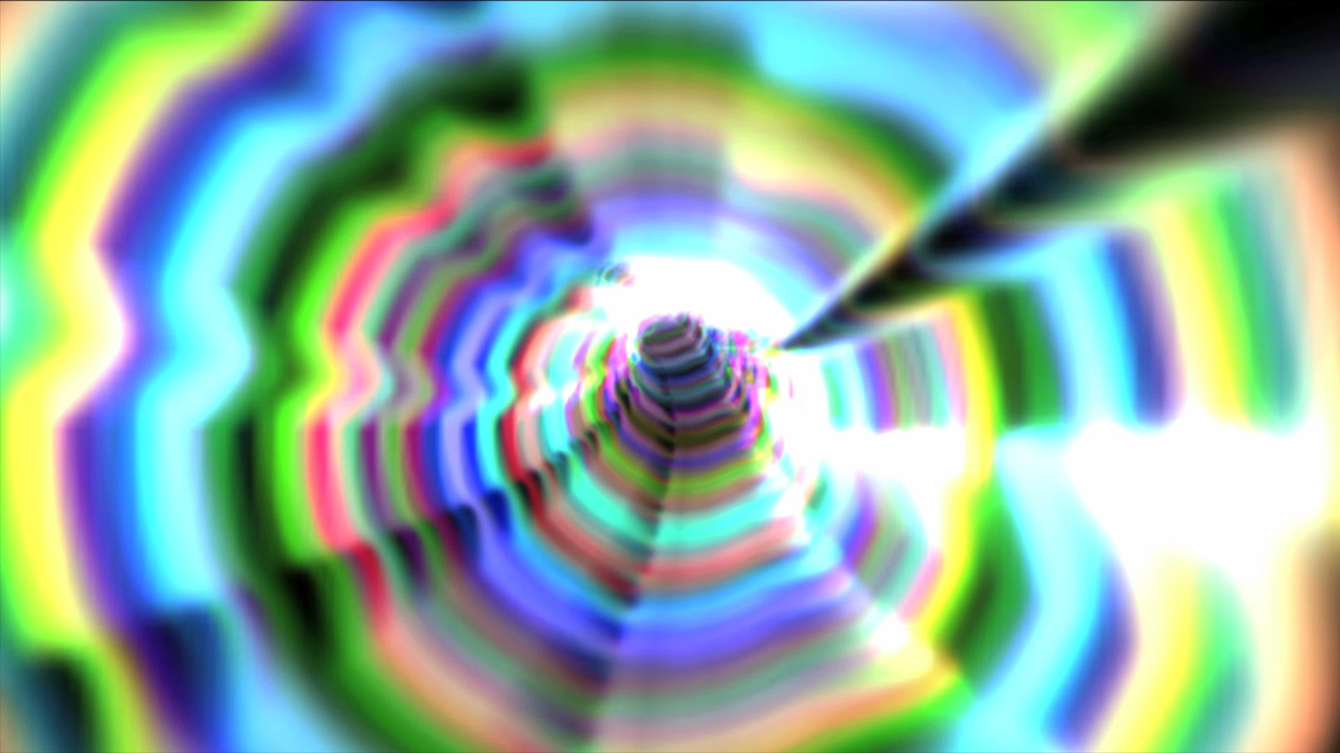 4k彩色隧道在空间中抽象运动视频的预览图