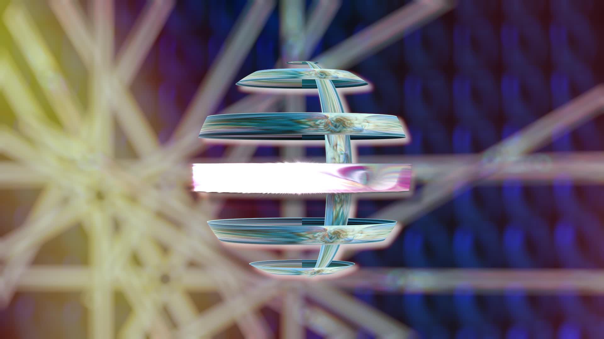 金属球在直线背景下移动B视频的预览图