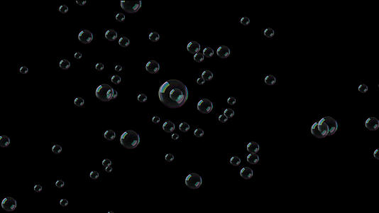 4k浪漫漂浮泡泡带透明通道视频的预览图