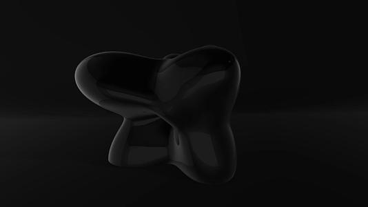 黑色新形式运动的时尚背景动画具有各种形状的阴影旋转视频的预览图