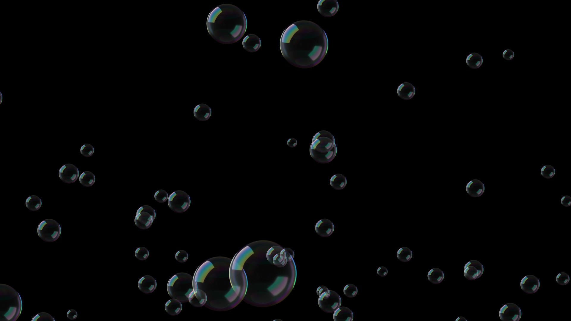 4k梦幻上浮泡泡带透明通道视频的预览图
