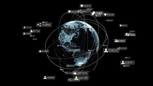 全球通信网络社会符号视频的预览图