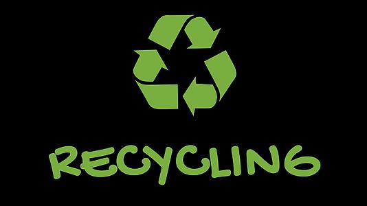 带有绿色口号的动态回收使用标志来拯救未来视频的预览图