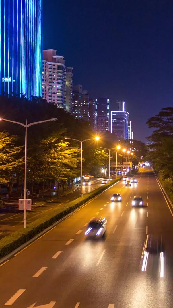 深圳南山区6K高清城市轨道交通夜景视频的预览图