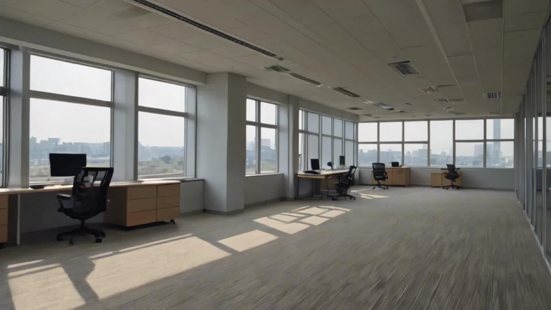 办公落地窗场景视频的预览图