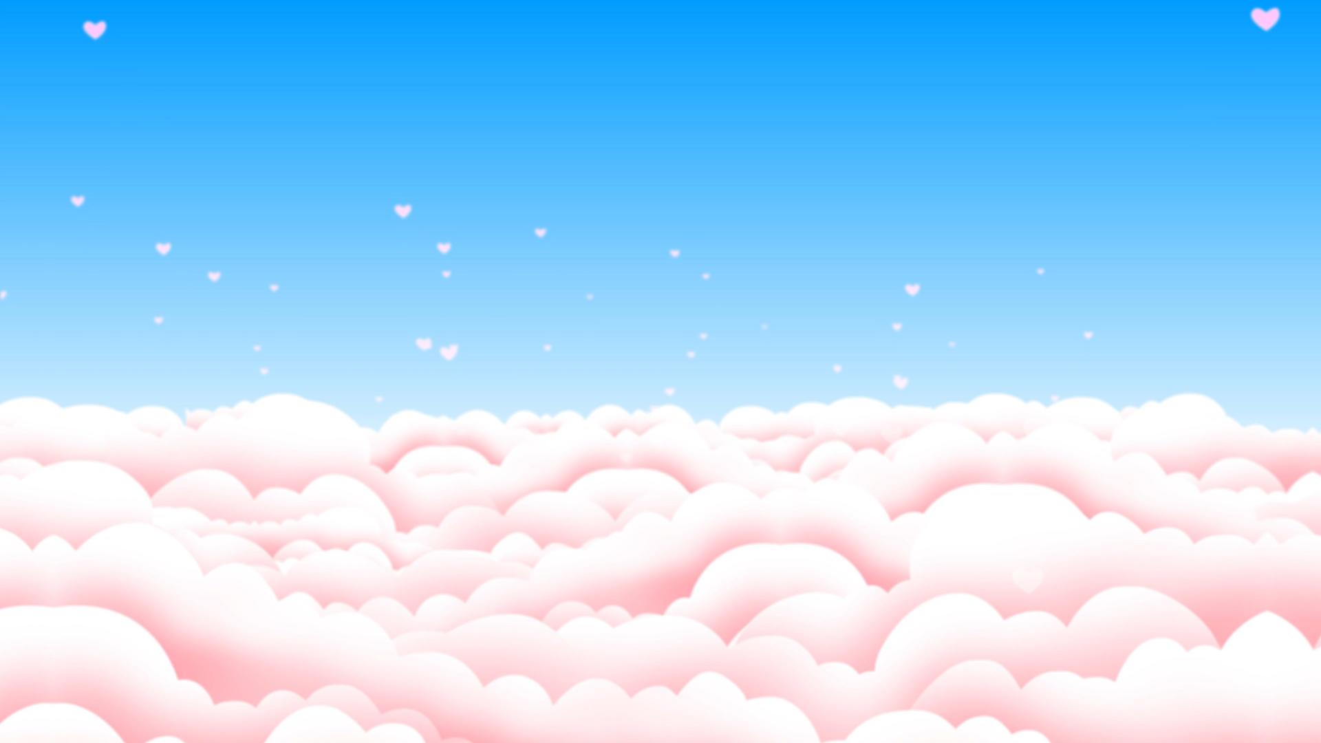 粉色云朵云层穿梭视频素材视频的预览图